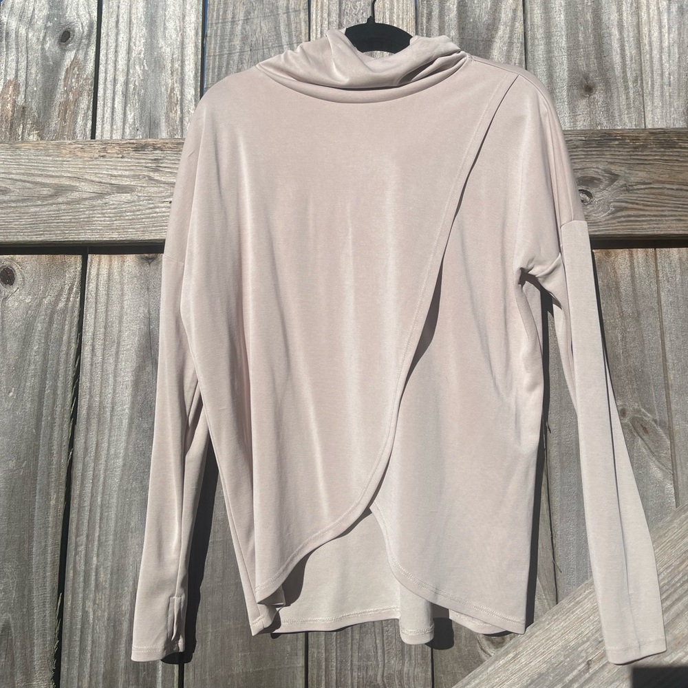 Cable & Gauge Studio Cream Athleisure Yoga Hoodie Size XS
